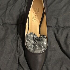 Barneys New York Black Leather Heels